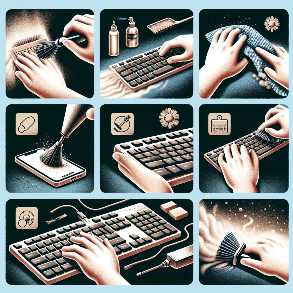 키보드 청소법, 틈새까지 먼지 제거하는 꿀팁