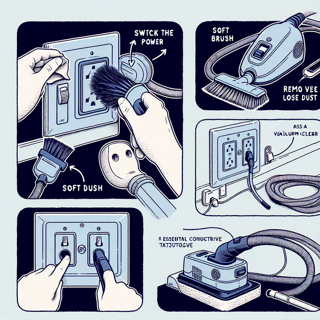 전기 콘센트 청소법, 안전하게 먼지 제거하는 방법
