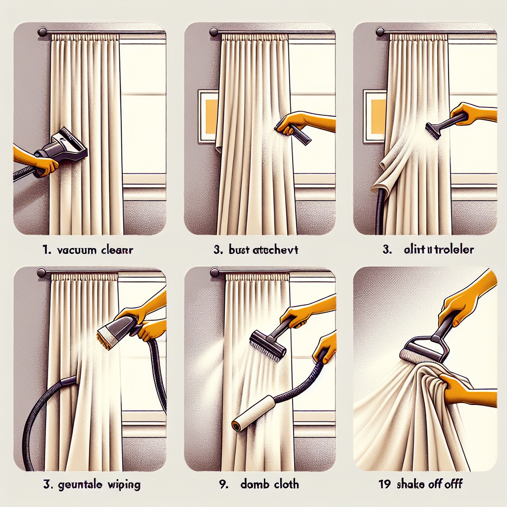 커튼 먼지 제거법, 세탁 없이도 말끔하게
