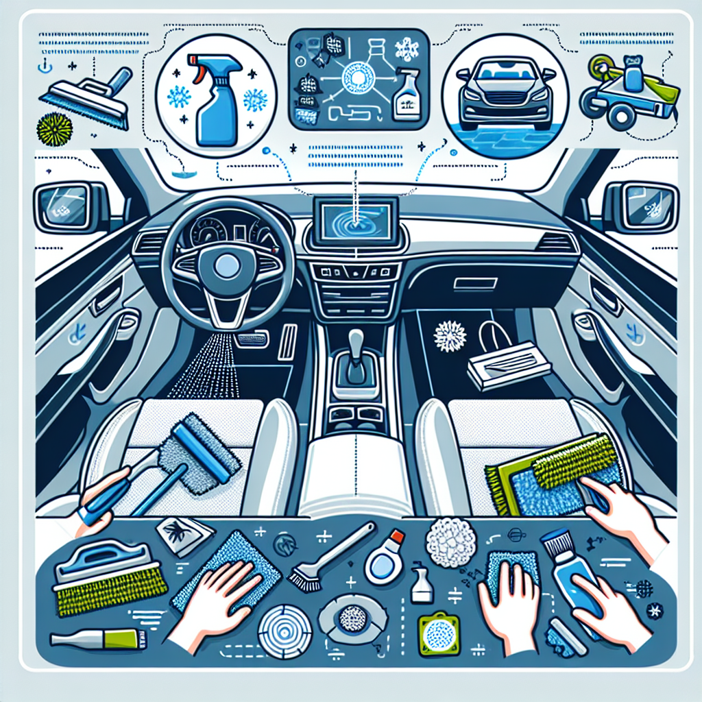 자동차 내부 청소법, 실내 먼지와 냄새 없애는 팁