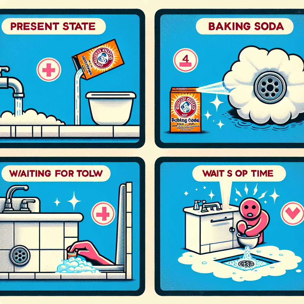 욕실 배수구 냄새 제거, 베이킹소다로 간단하게