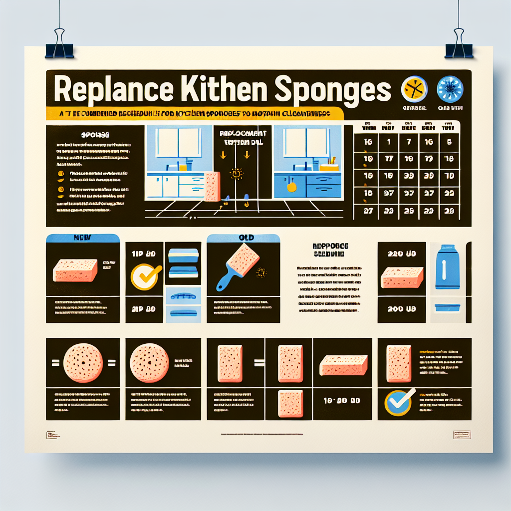 주방 수세미 교체 주기, 위생 지키는 기준