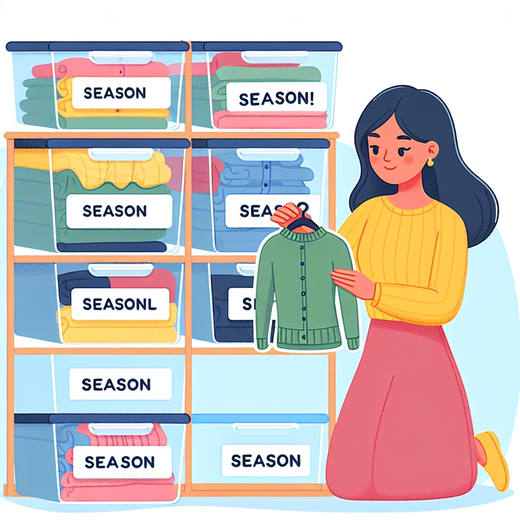 리빙박스 정리 팁, 계절 옷 쉽게 찾는 요령