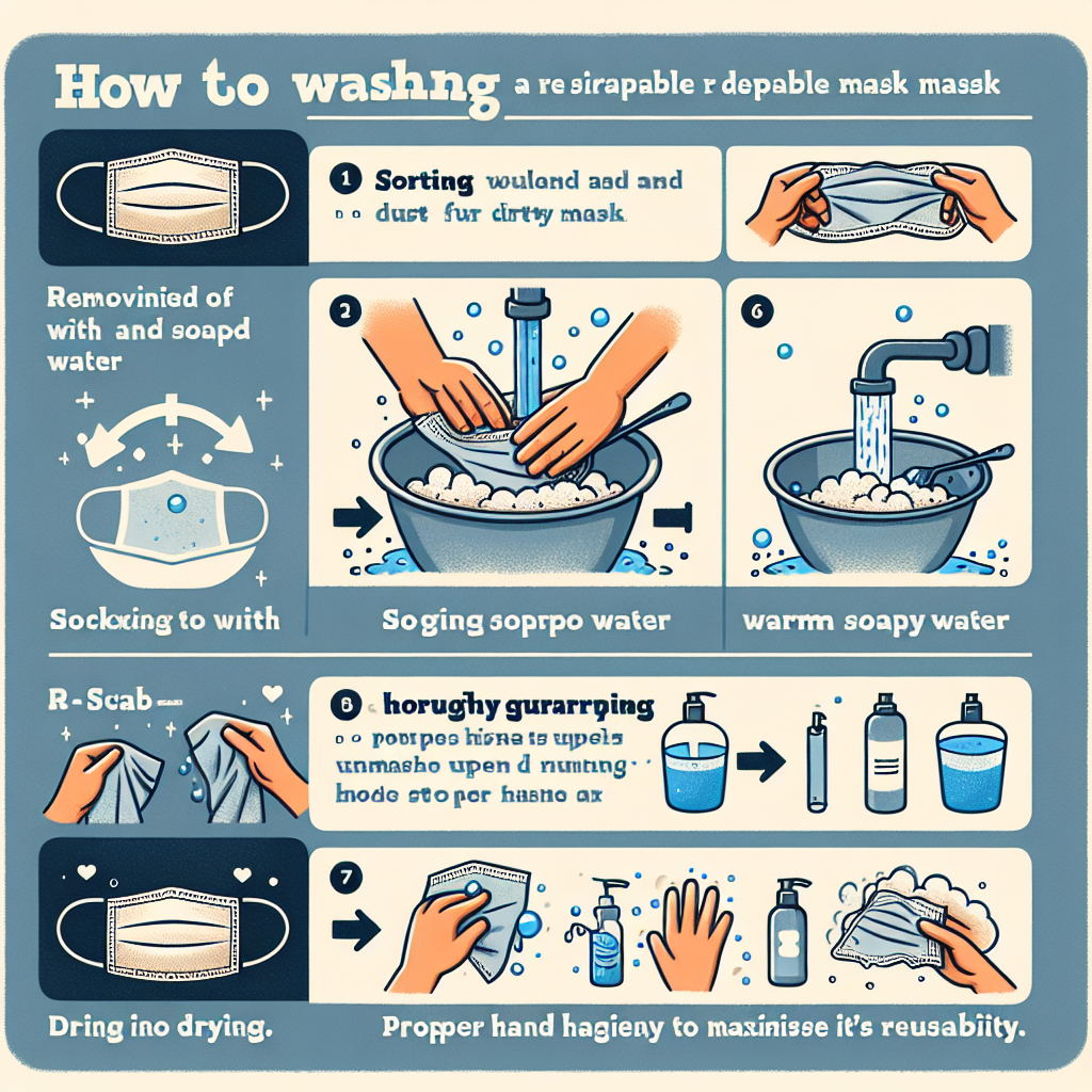 마스크 세척법, 재사용 가능한 경우의 관리 요령