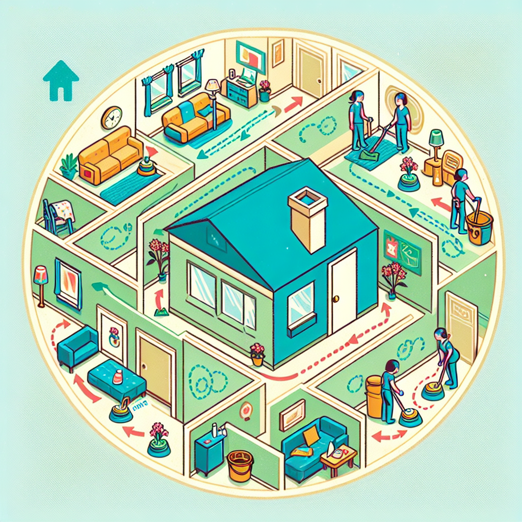 청소 동선 전략, 한 바퀴면 끝나는 구조