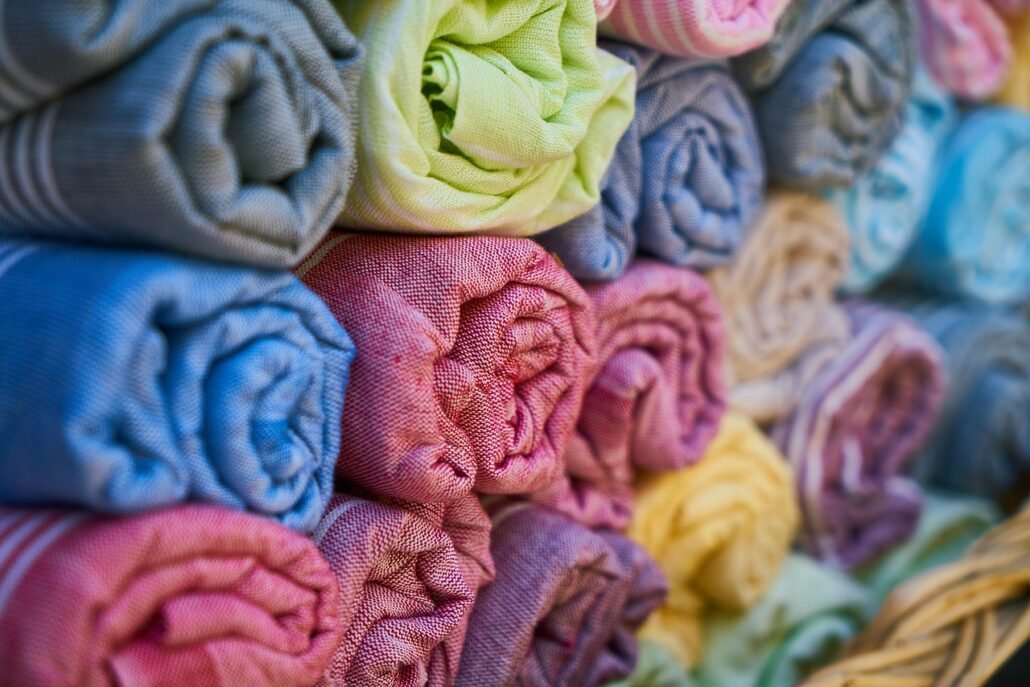 cotton bedding fabric texture closeup