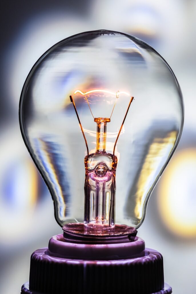 electricity bill with magnifying glass